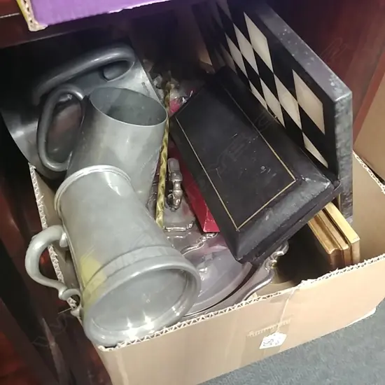 LOT EP TUREEN,CUTLERY,CHESS SET, PRINTS 