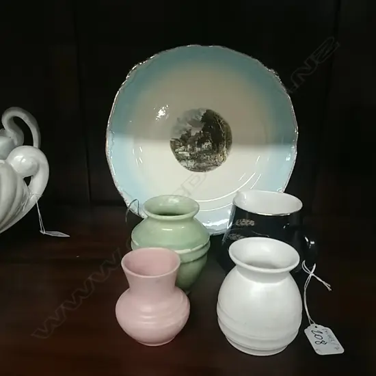 5 PCS CROWN LYNN - PLATE/JUG ETC