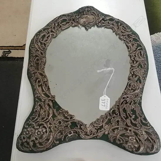 LARGE STG SILVER FRAMED MIRROR