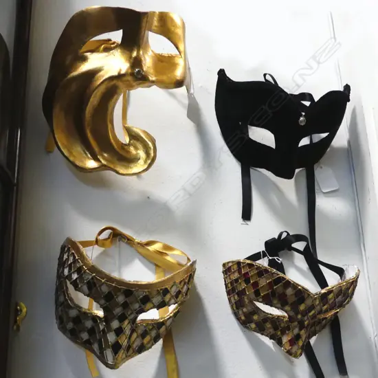 4 GOOD VENETIAN MASKS