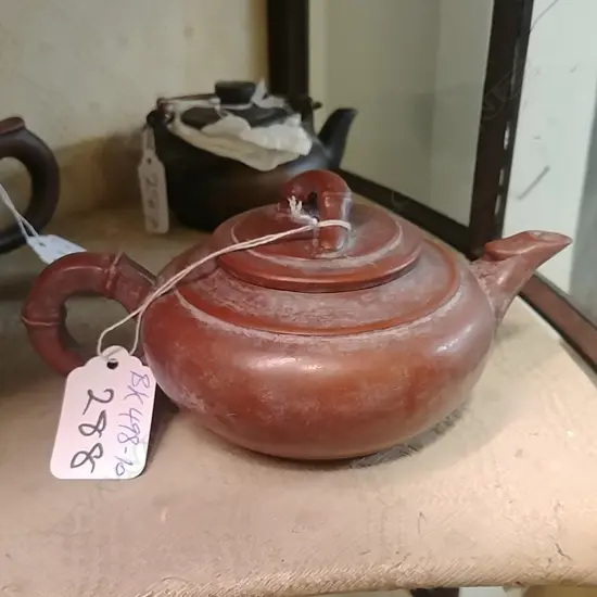 YIXING CHINESE TEAPOT BAMBOO DECORATION