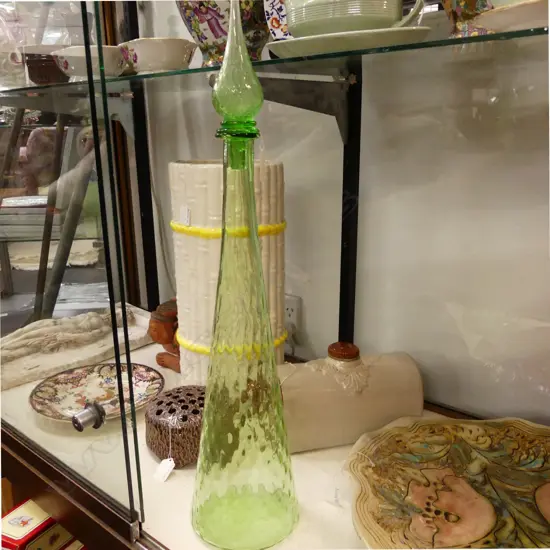 LG TALL GREEN GENIE BOTTLE W STOPPER