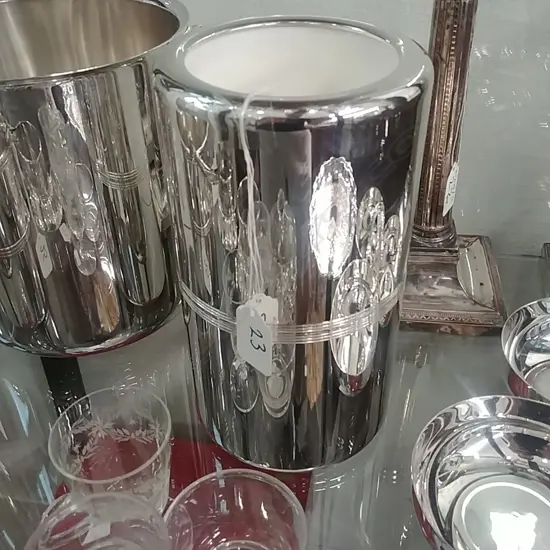 CHRISTOFLE WINE BOTTLE COOLER W/ BOX