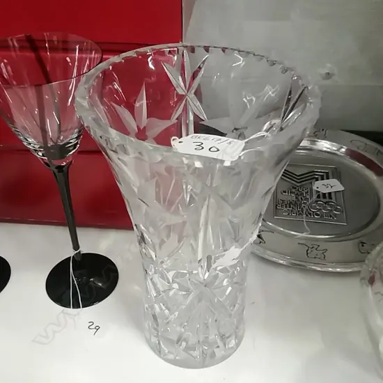 CRYSTAL  GLASS VASE