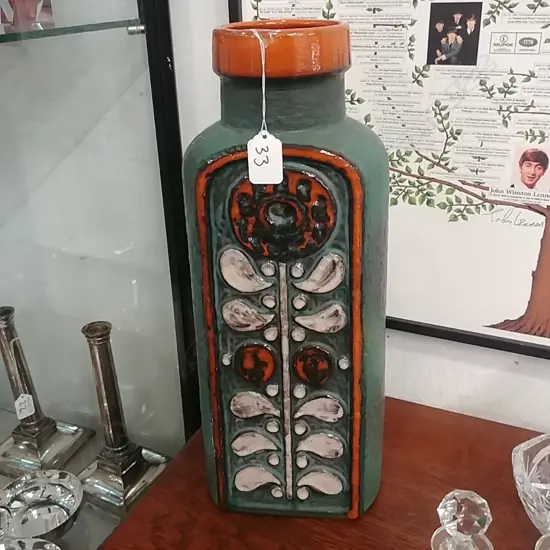 GERMAN 'CARSTENS' MARKED POTTERY VASE