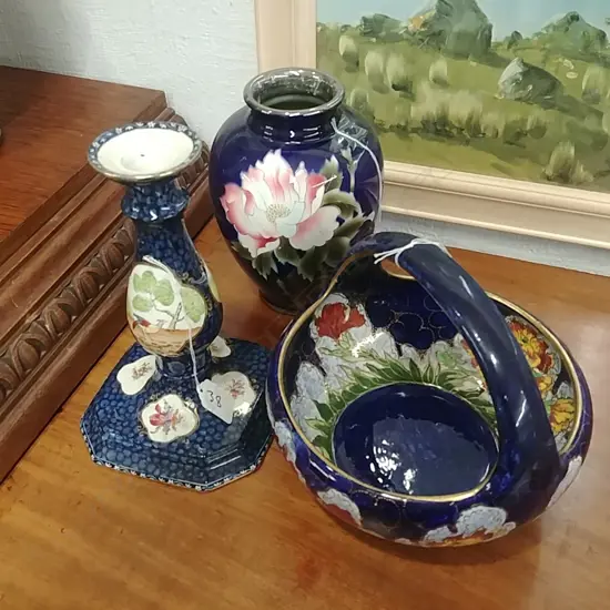 WINTON BOWL,ADAMS C/STICK + VASE