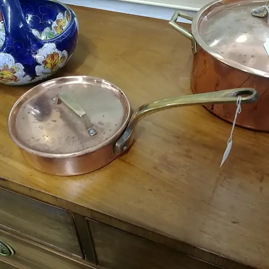 COPPER PAN WITH LID 