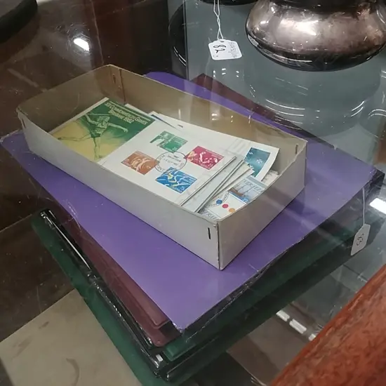 LOT ASST 1ST DAY COVERS,STAMPS,ALBUMS 