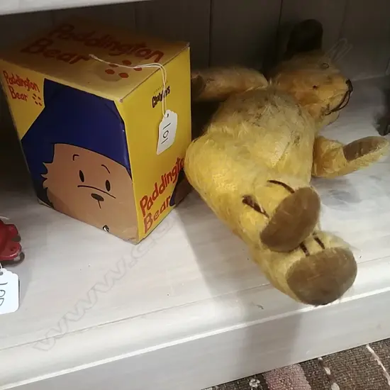 PADDINGTON BEER AND VINTAGE TEDDY BEAR