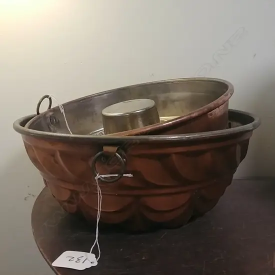 2 COPPER BAKING TRAYS