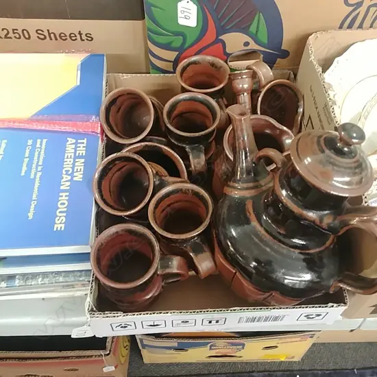 POTTERY COFFEE SET