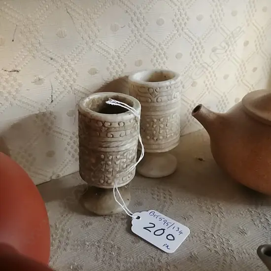 PR EGYPTIAN STONE BEAKERS