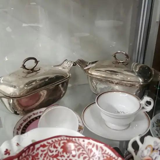 PR SHEFFIELD PLATE TURREENS