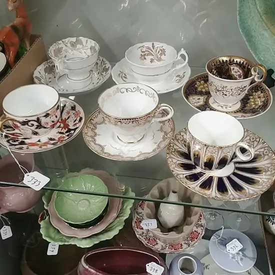 ASST 19THC ENGLISH C/SAUCERS,COALPORT ETC