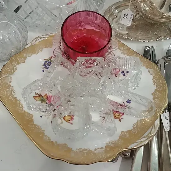 HAMMERSLEY PLATE, CRYSTAL ETC