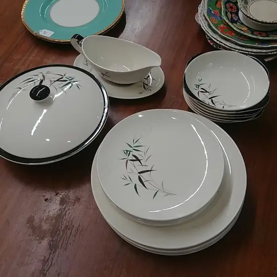 1960'S BAMBOO PATTERN PART DINNER SET