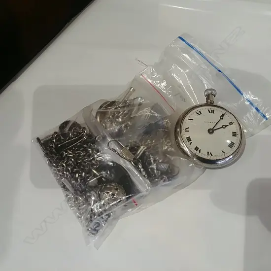 BAG OF CHAINS, POCKET WATCH, PENNY