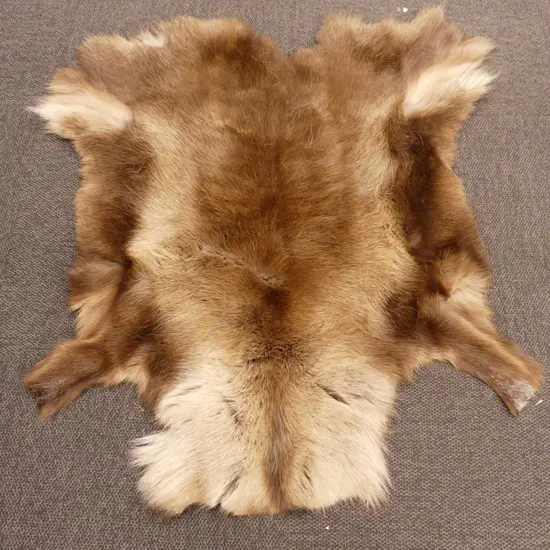 DARK BROWN REINDEER HIDE 110 X 94CM