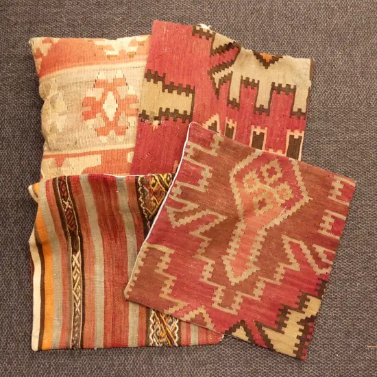 4 KILIM CUSHION COVERS