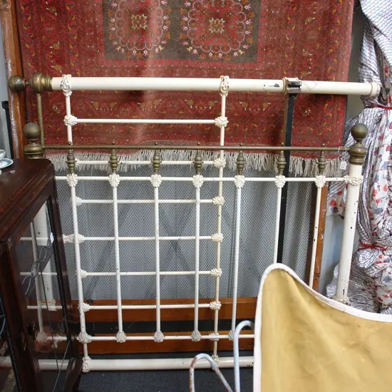DOUBLE BRASS & IRON BED