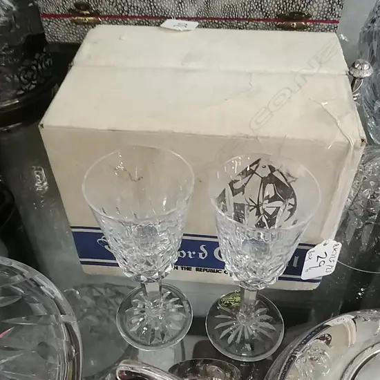 6 WATERFORD SHERRY GLASSES 'LISMORE' 