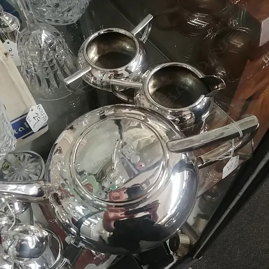 EPNS TEAPOT MILK & SUGAR