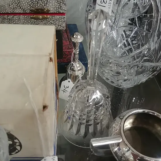 2 BELLS - EPNS & CUT CRYSTAL