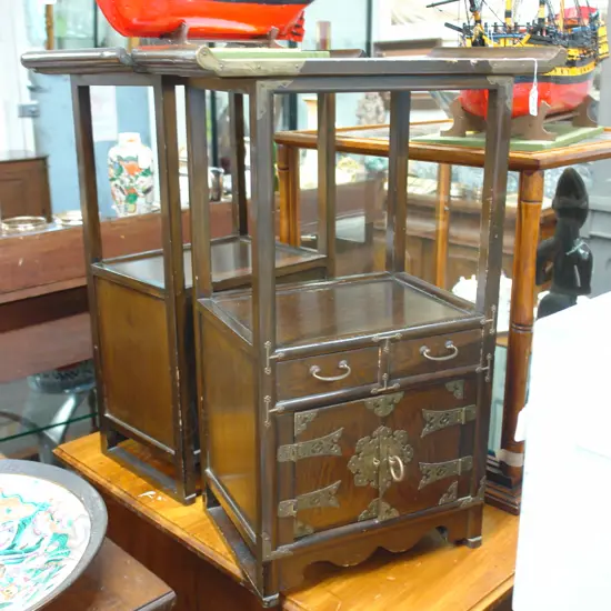 PR OF ORIENTAL SIDE TABLES