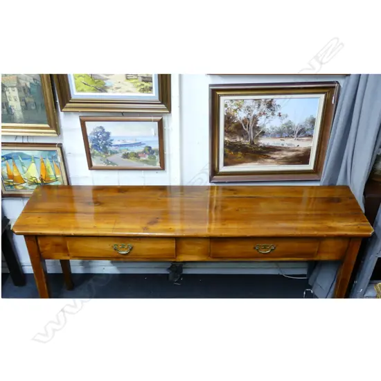 A fruitwood country sideboard