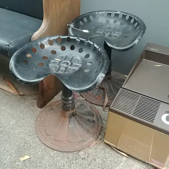 2 OUTDOOR TRACTOR SEATS