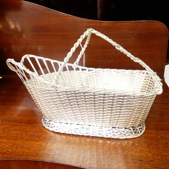 BOXED CHRISTOFLE WINE BASKET