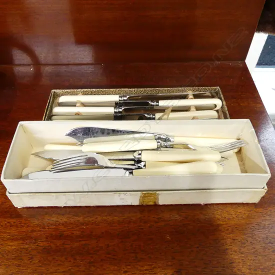 2 BOXES EPNS CUTLERY 