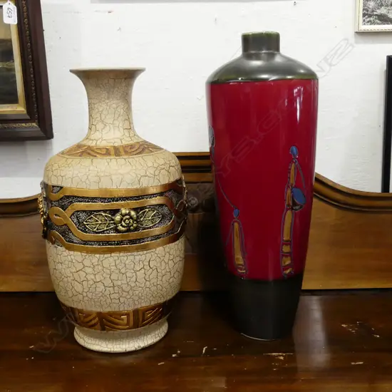 TWO TALL VASES 