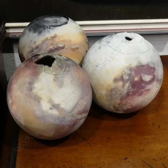 3 RICHARD ROGERS PIT FIRED SPHERES