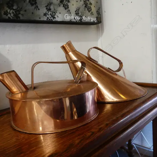 2 COPPER KETTLES 