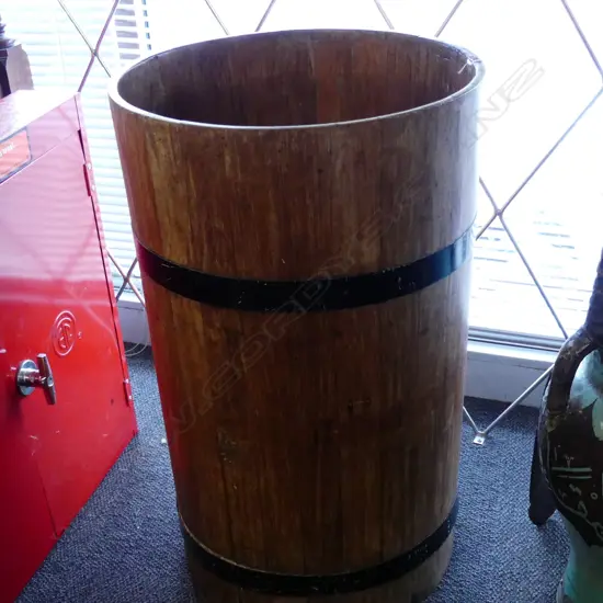 ANTIQUE  WOODEN BIN