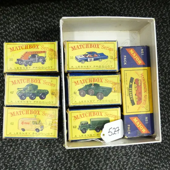 7 VINTAGE MATCHBOX EARLY SERIES BOXED TOYS