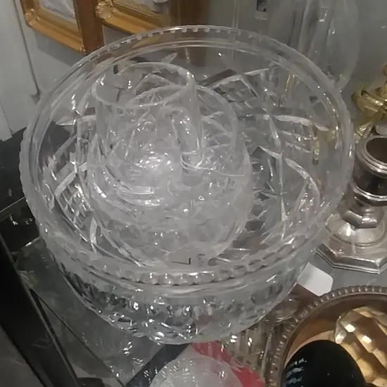 2 CRYSTAL BOWLS