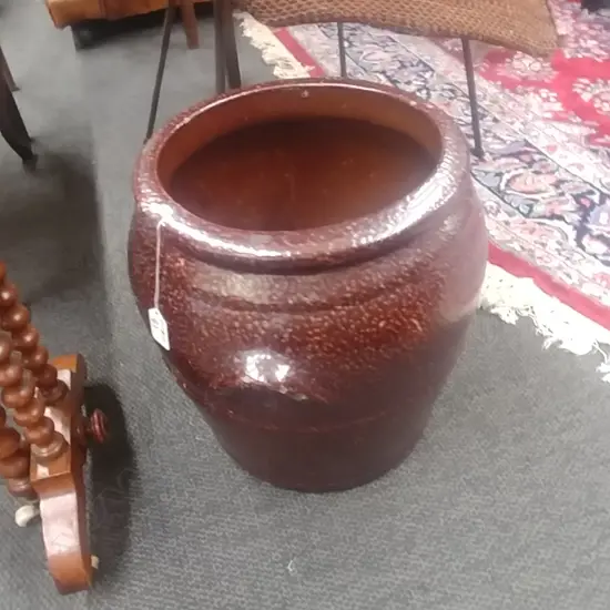 SALT GLAZED STONE CROCK