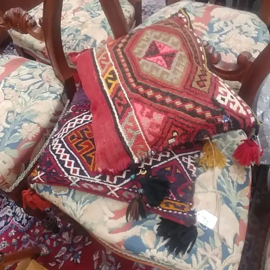 2 SMALL PERSIAN CUSHIONS