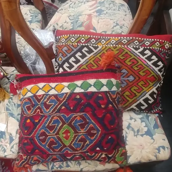 2 SMALL PERSIAN CUSHIONS