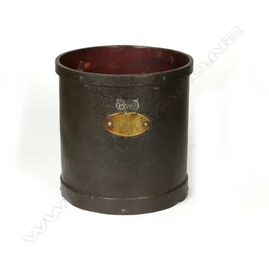 A 19thC French cast iron grain measure