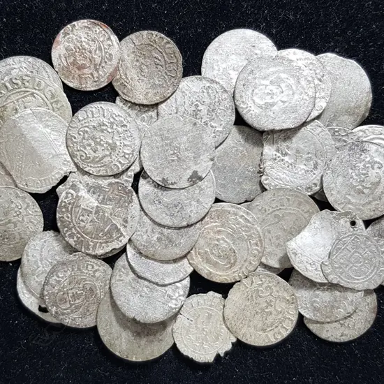 LOT OF 44 MEDIEVAL SILVER COINS