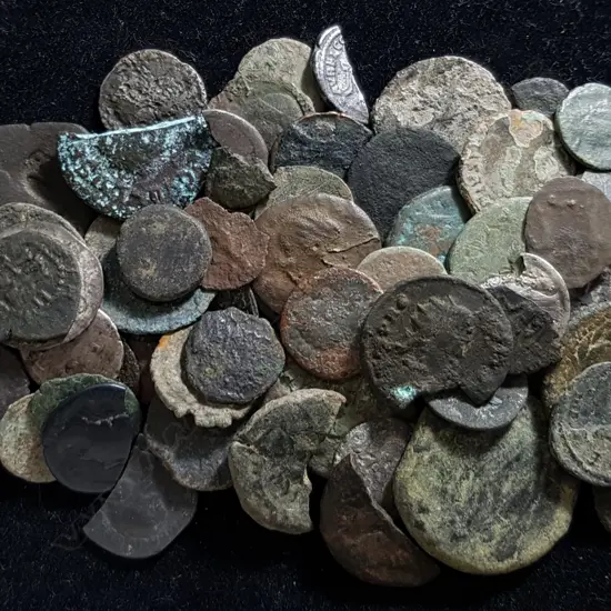 75 ROMAN & ASST ANCIENT/MEDIEVAL COINS