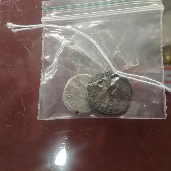 2 ROMAN DINARIUS of PIUS & TRAJAN