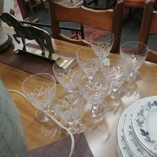 8STUART CRYSTAL GLASSES