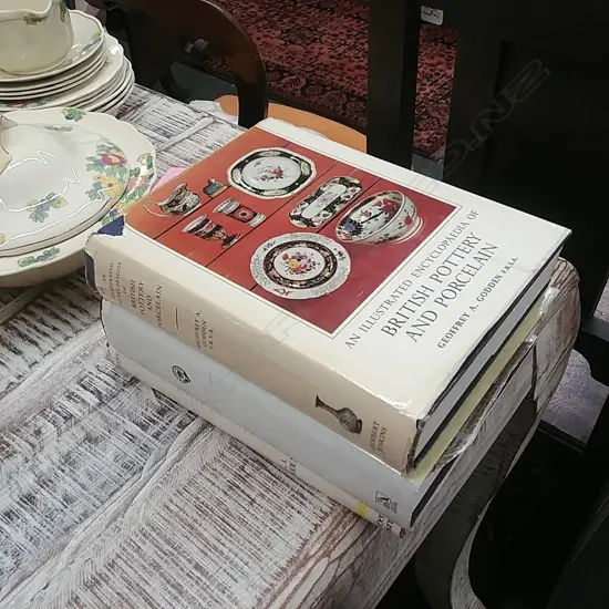 3 X POTTERY & PORCELAIN BOOKS - G. A. GODDEN