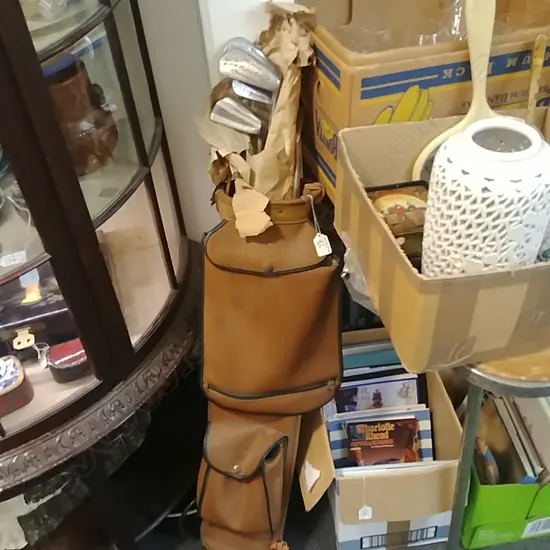 BAG VINTAGE GOLF CLUBS