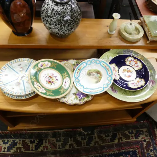 6 ASST VICT PLATES +PLATTER