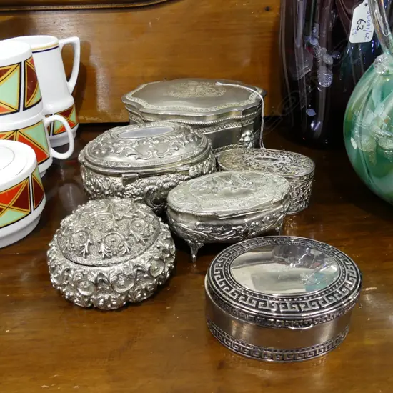 6 ASST JEWELLERY BOXES